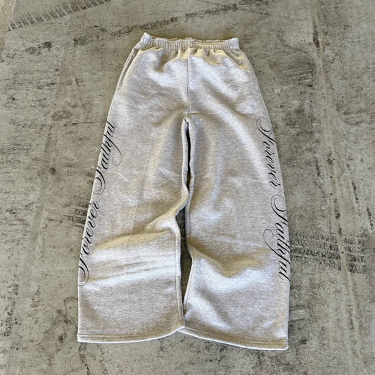 forever faithful sweatpants grey